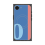 プレミアムスクエアケース with MagSafe［ オリジナル - initial color line - O blue ］
