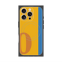 プレミアムスクエアケース with MagSafe［ オリジナル - initial color line - O orange ］