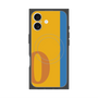 プレミアムスクエアケース with MagSafe［ オリジナル - initial color line - O orange ］