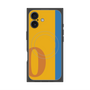 プレミアムスクエアケース with MagSafe［ オリジナル - initial color line - O orange ］