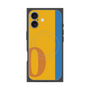 プレミアムスクエアケース with MagSafe［ オリジナル - initial color line - O orange ］