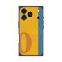 プレミアムスクエアケース with MagSafe［ オリジナル - initial color line - O orange ］