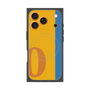 プレミアムスクエアケース with MagSafe［ オリジナル - initial color line - O orange ］