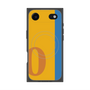 プレミアムスクエアケース with MagSafe［ オリジナル - initial color line - O orange ］