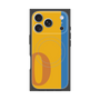 プレミアムスクエアケース with MagSafe［ オリジナル - initial color line - O orange ］