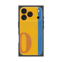 プレミアムスクエアケース with MagSafe［ オリジナル - initial color line - O orange ］