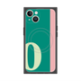 プレミアムスクエアケース with MagSafe［ オリジナル - initial color line - O green ］