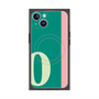 プレミアムスクエアケース with MagSafe［ オリジナル - initial color line - O green ］