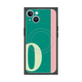 プレミアムスクエアケース with MagSafe［ オリジナル - initial color line - O green ］