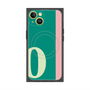 プレミアムスクエアケース with MagSafe［ オリジナル - initial color line - O green ］