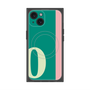 プレミアムスクエアケース with MagSafe［ オリジナル - initial color line - O green ］