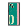 プレミアムスクエアケース with MagSafe［ オリジナル - initial color line - O green ］