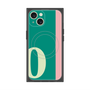 プレミアムスクエアケース with MagSafe［ オリジナル - initial color line - O green ］