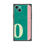 プレミアムスクエアケース with MagSafe［ オリジナル - initial color line - O green ］