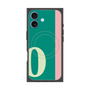 プレミアムスクエアケース with MagSafe［ オリジナル - initial color line - O green ］