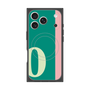 プレミアムスクエアケース with MagSafe［ オリジナル - initial color line - O green ］
