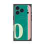 プレミアムスクエアケース with MagSafe［ オリジナル - initial color line - O green ］