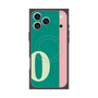プレミアムスクエアケース with MagSafe［ オリジナル - initial color line - O green ］