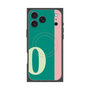 プレミアムスクエアケース with MagSafe［ オリジナル - initial color line - O green ］