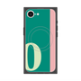 プレミアムスクエアケース with MagSafe［ オリジナル - initial color line - O green ］