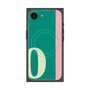 プレミアムスクエアケース with MagSafe［ オリジナル - initial color line - O green ］
