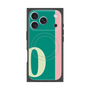 プレミアムスクエアケース with MagSafe［ オリジナル - initial color line - O green ］