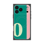 プレミアムスクエアケース with MagSafe［ オリジナル - initial color line - O green ］