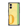 プレミアムスクエアケース with MagSafe［ オリジナル - initial color line - O yellow ］