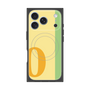 プレミアムスクエアケース with MagSafe［ オリジナル - initial color line - O yellow ］