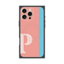 プレミアムスクエアケース with MagSafe［ オリジナル - initial color line - P pink ］