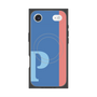 プレミアムスクエアケース with MagSafe［ オリジナル - initial color line - P blue ］