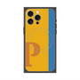 プレミアムスクエアケース with MagSafe［ オリジナル - initial color line - P orange ］