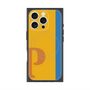 プレミアムスクエアケース with MagSafe［ オリジナル - initial color line - P orange ］