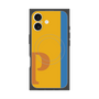 プレミアムスクエアケース with MagSafe［ オリジナル - initial color line - P orange ］