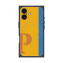 プレミアムスクエアケース with MagSafe［ オリジナル - initial color line - P orange ］