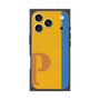 プレミアムスクエアケース with MagSafe［ オリジナル - initial color line - P orange ］