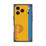プレミアムスクエアケース with MagSafe［ オリジナル - initial color line - P orange ］