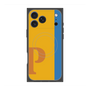 プレミアムスクエアケース with MagSafe［ オリジナル - initial color line - P orange ］