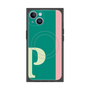 プレミアムスクエアケース with MagSafe［ オリジナル - initial color line - P green ］