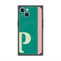 プレミアムスクエアケース with MagSafe［ オリジナル - initial color line - P green ］