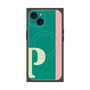 プレミアムスクエアケース with MagSafe［ オリジナル - initial color line - P green ］