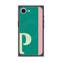 プレミアムスクエアケース with MagSafe［ オリジナル - initial color line - P green ］
