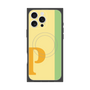 プレミアムスクエアケース with MagSafe［ オリジナル - initial color line - P yellow ］