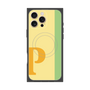 プレミアムスクエアケース with MagSafe［ オリジナル - initial color line - P yellow ］