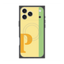 プレミアムスクエアケース with MagSafe［ オリジナル - initial color line - P yellow ］