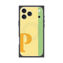 プレミアムスクエアケース with MagSafe［ オリジナル - initial color line - P yellow ］