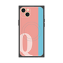 プレミアムスクエアケース with MagSafe［ オリジナル - initial color line - Q pink ］