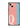 プレミアムスクエアケース with MagSafe［ オリジナル - initial color line - Q pink ］
