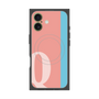プレミアムスクエアケース with MagSafe［ オリジナル - initial color line - Q pink ］