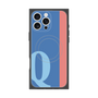 プレミアムスクエアケース with MagSafe［ オリジナル - initial color line - Q blue ］